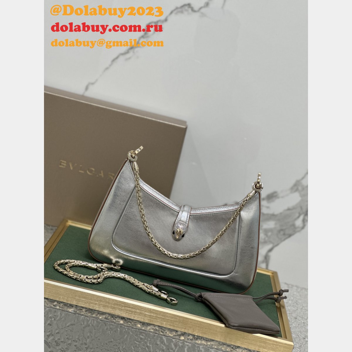 7 Star BVLGARI SERPENTI BAIA 293208 HOBO BAG