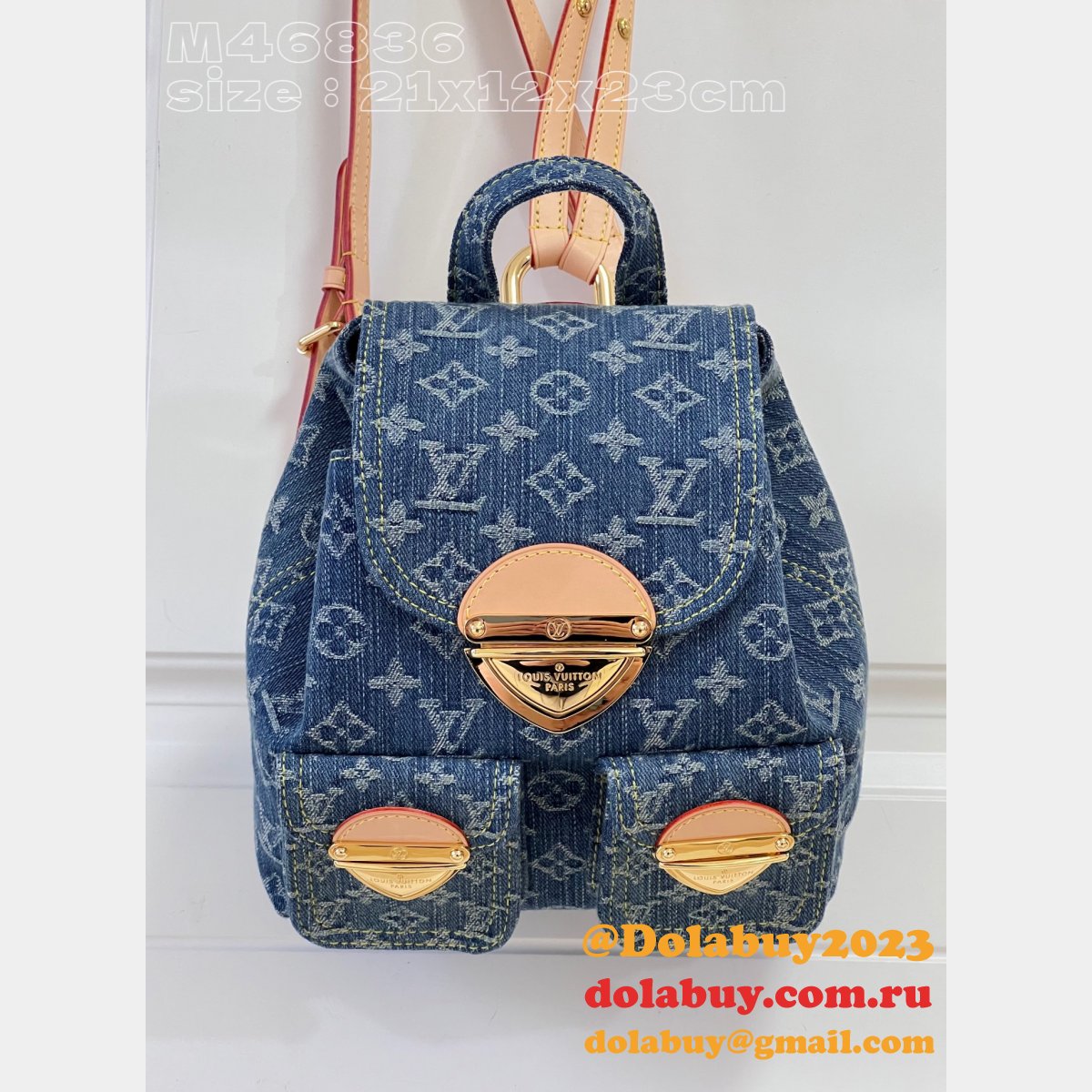 Venice Monogram Denim M46836 Top Quality Louis Vuitton Fake Bag