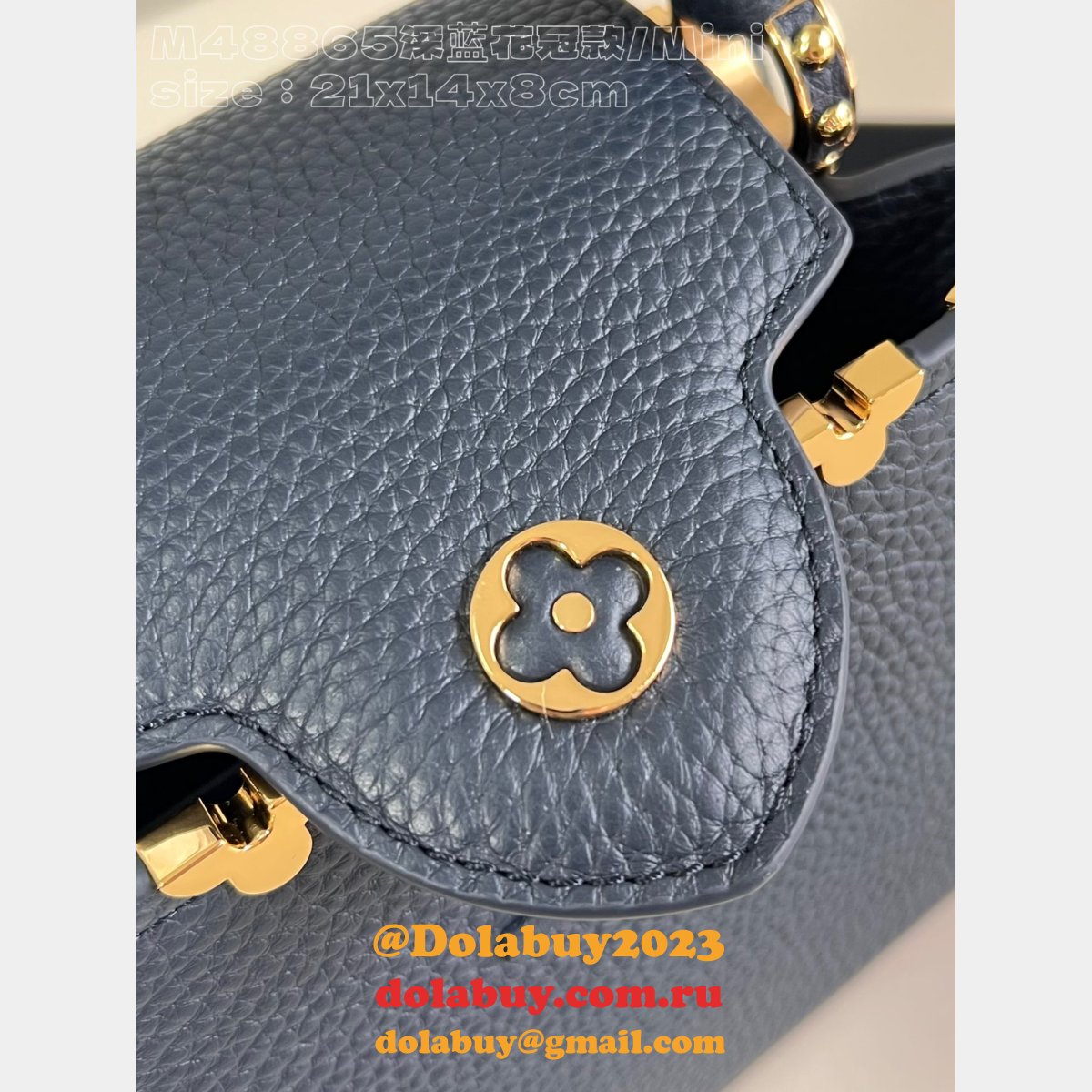 Top Quality Designer Louis Vuitton Capucines Mini M25231 Navy