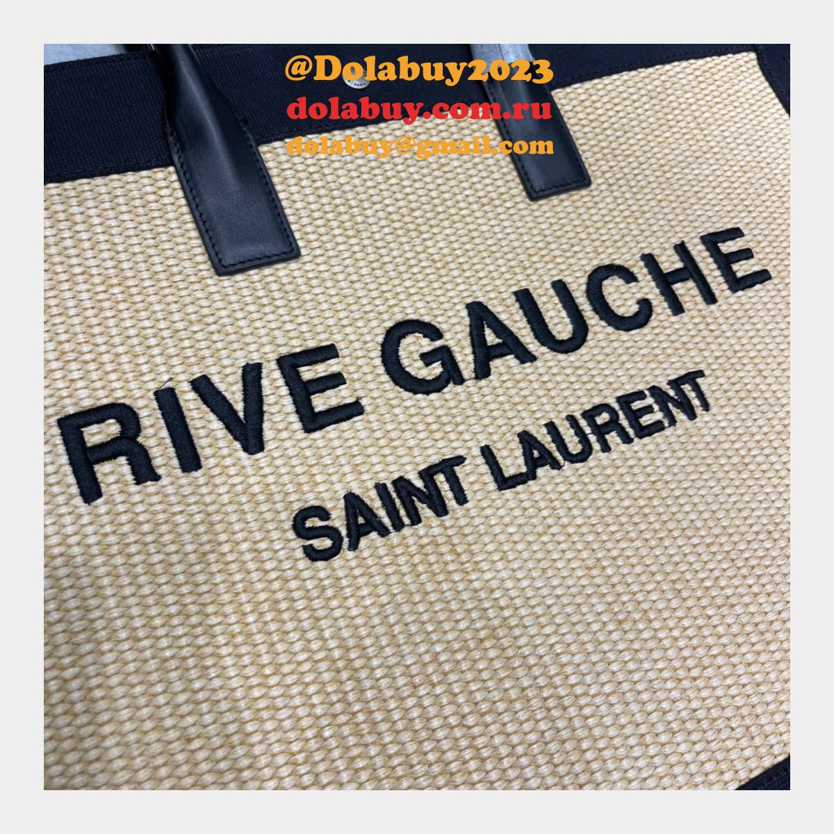 Designer Replica Rive Gauche Large Tote 509415 Bag Printed Canvas Store