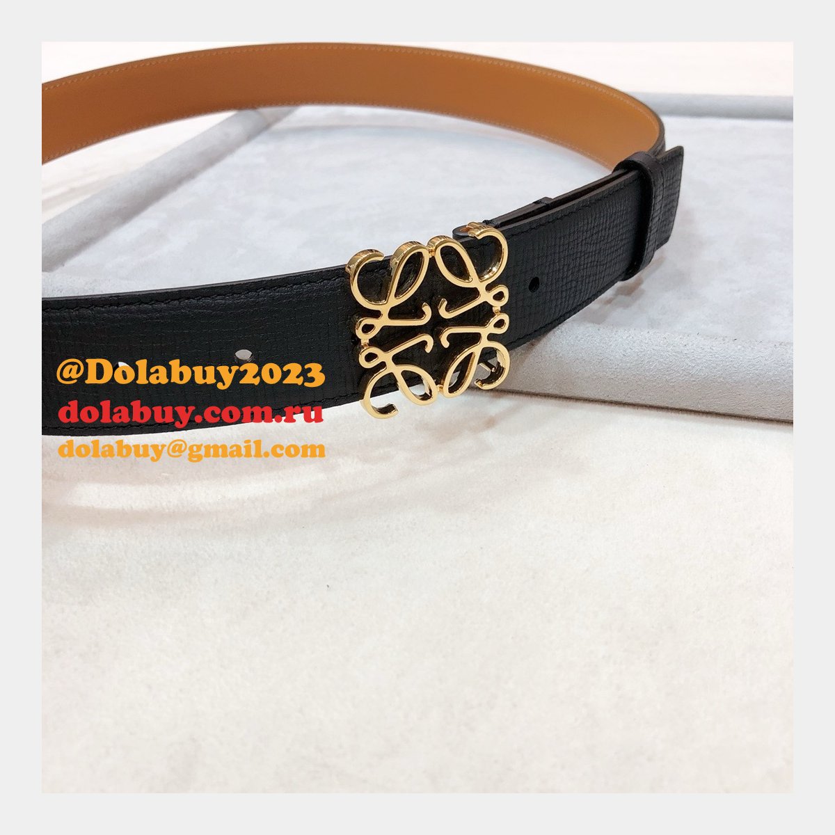 Designer Loewe Regular Knockoff 3.2CM Width Fashion Belts