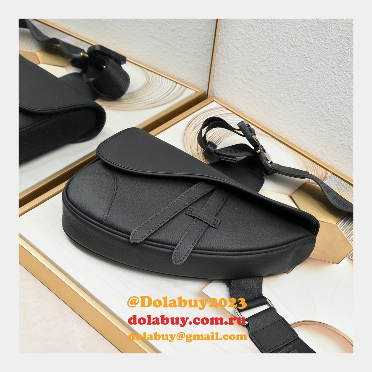 Wholesale CHRISTIAN DIOR saddle homme men bag