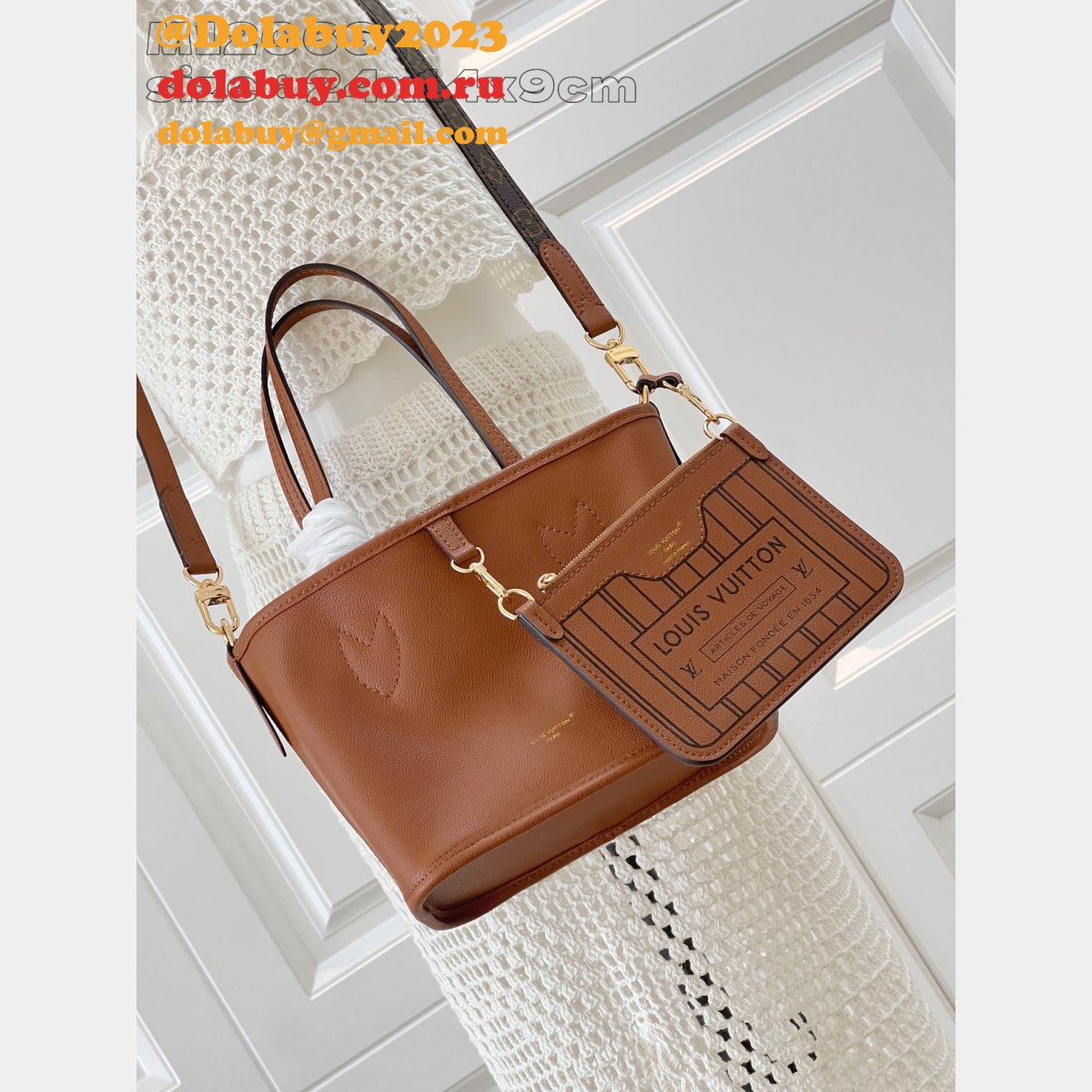 Louis Vuitton 7 Star M12099/M12066 Neverfull Bandoulière Inside Out Fake Bag