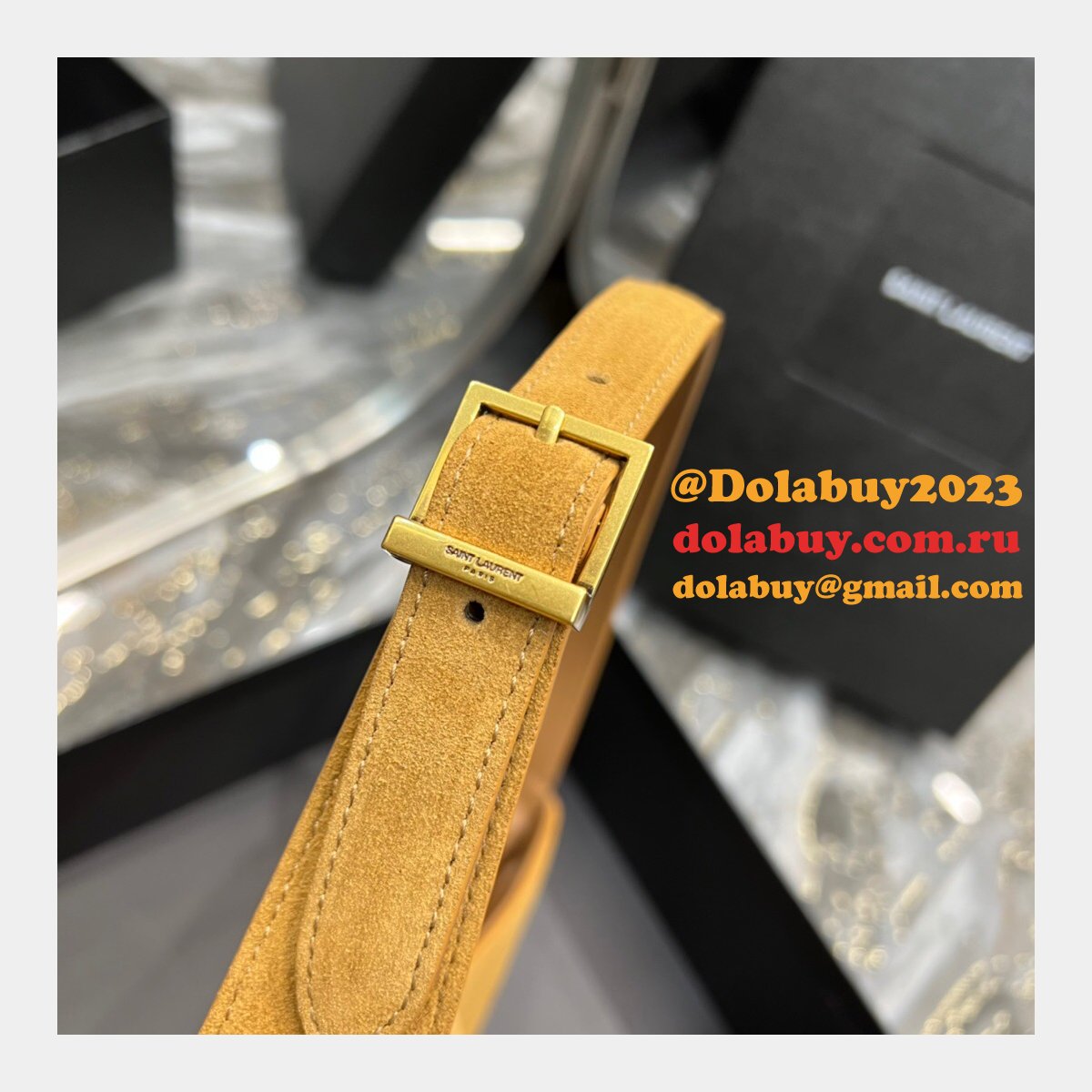 Wholesale YSL Replica Le 5 À 7 Hobo Bag In Smooth Leather SABLE