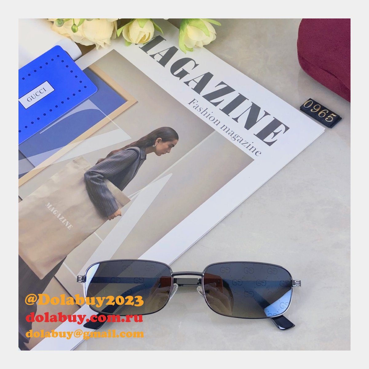 G*u*i 2025 retro versatile sunglasses