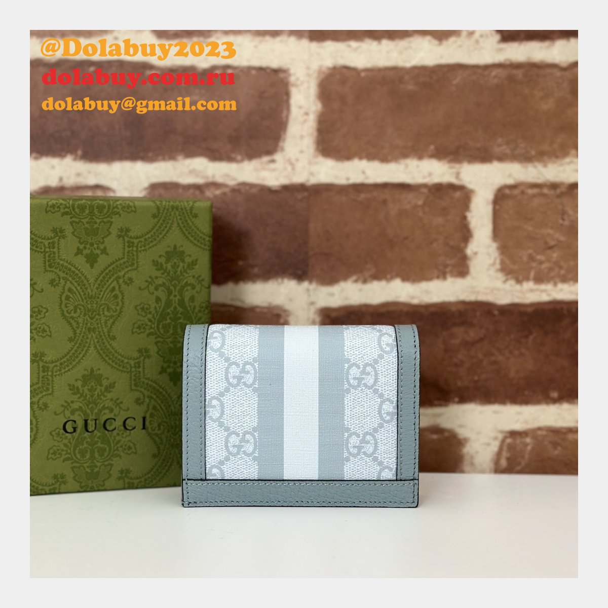 Gucci Perfect GG Supreme Ophidia Card Case Wallet 523155 Bag