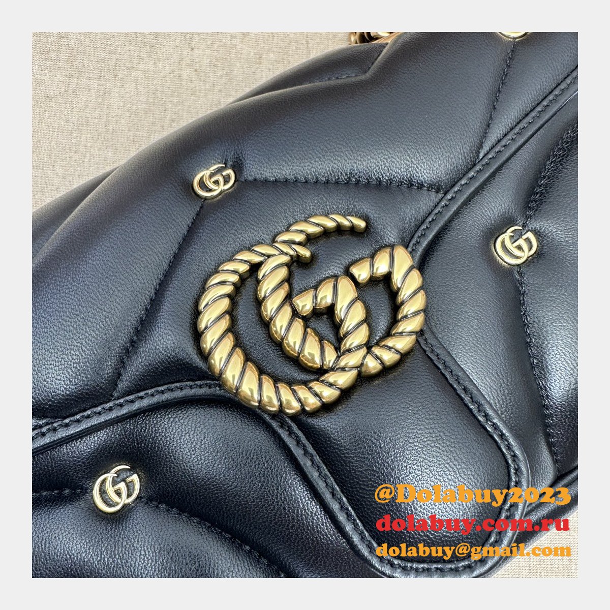 matelassé copy 443497 G*u*i gg marmont small replicas bag