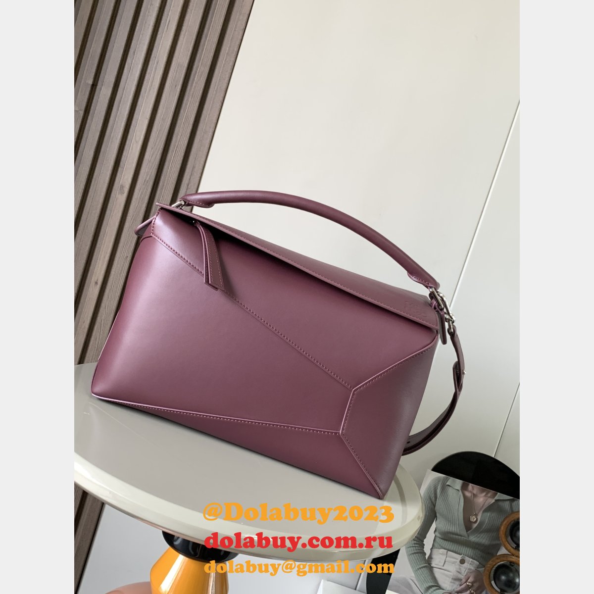 Top Quality Loewe Large Puzzle Bag In Classic calfskin 33CM