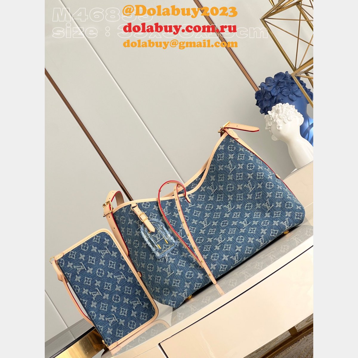 CarryAll UK Monogram Denim M46855 Wholesale Louis Vuitton Fake Bag