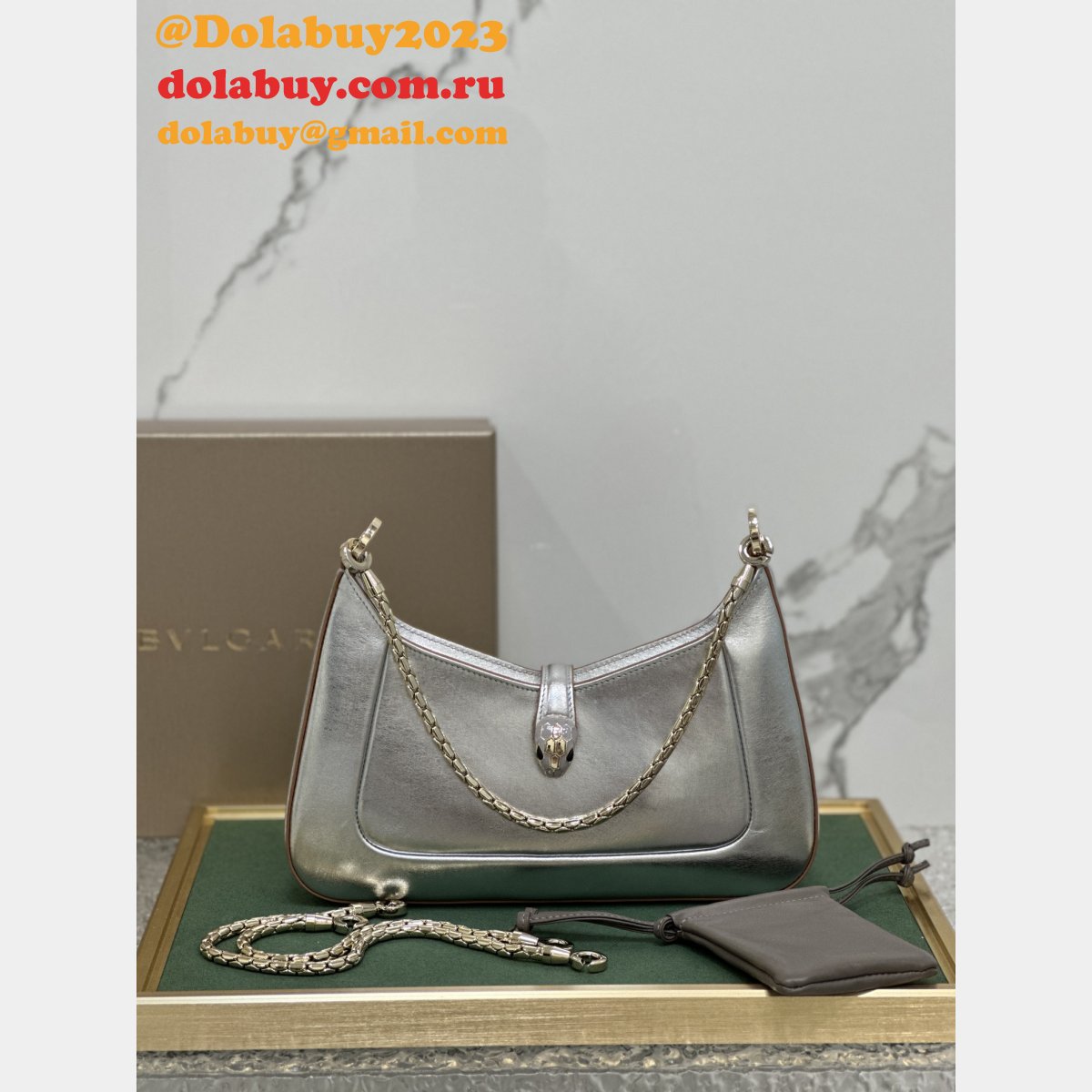 7 Star BVLGARI SERPENTI BAIA 293208 HOBO BAG