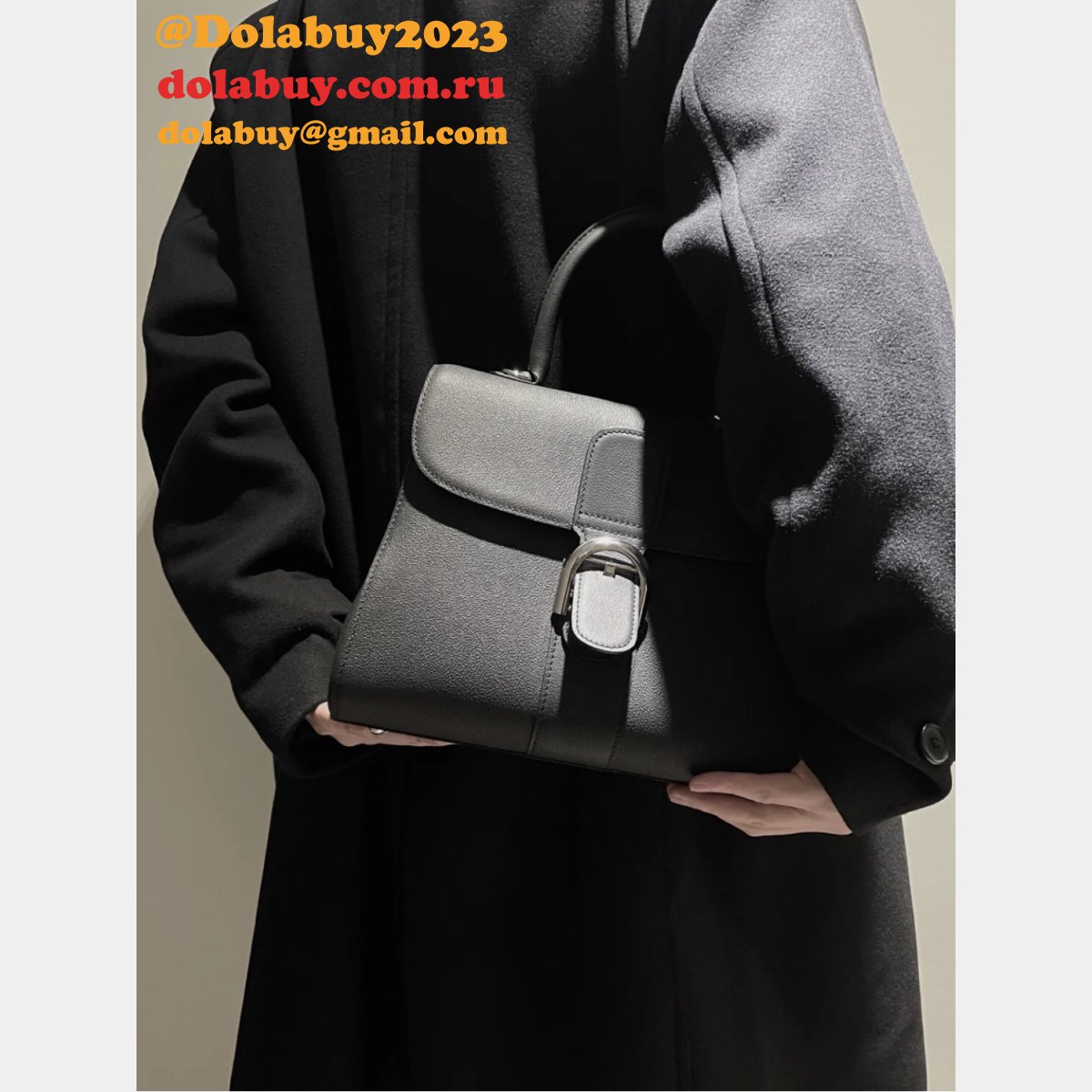 High Quality Black 99125066 Brillant RodéoCalf Delvaux Replica Bag