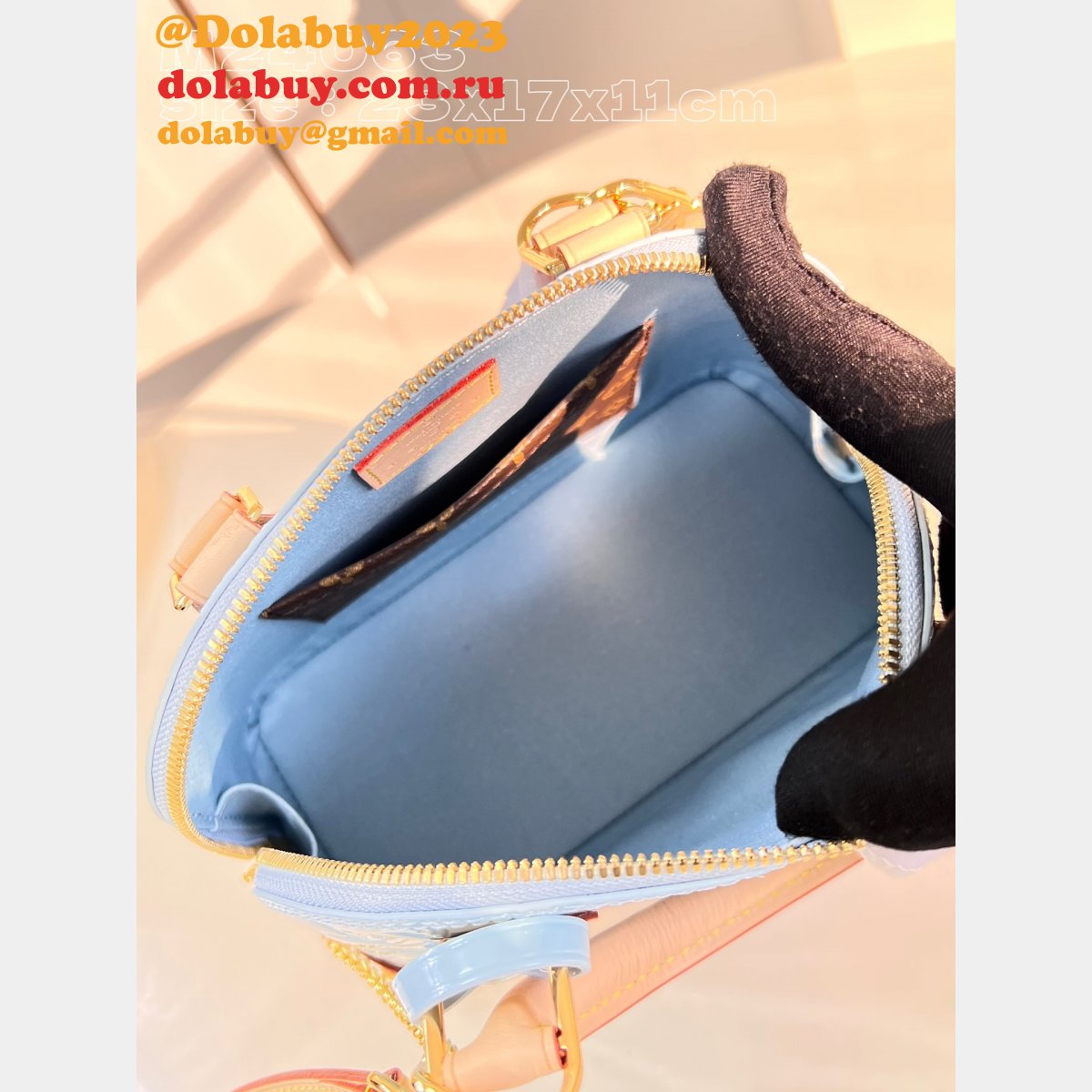 Copy Alma BB Monogram Vernis M24063/M24062/M90611 New Inspired Louis Vuitton