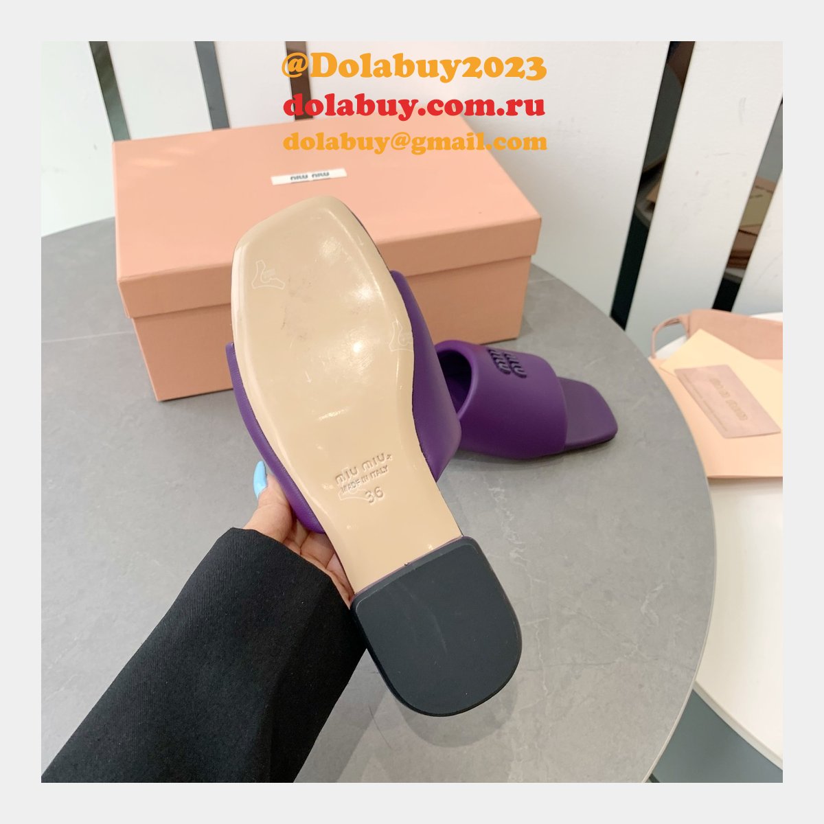 Perfect MiuMiu Bread Slippers Summer Replica Sandals