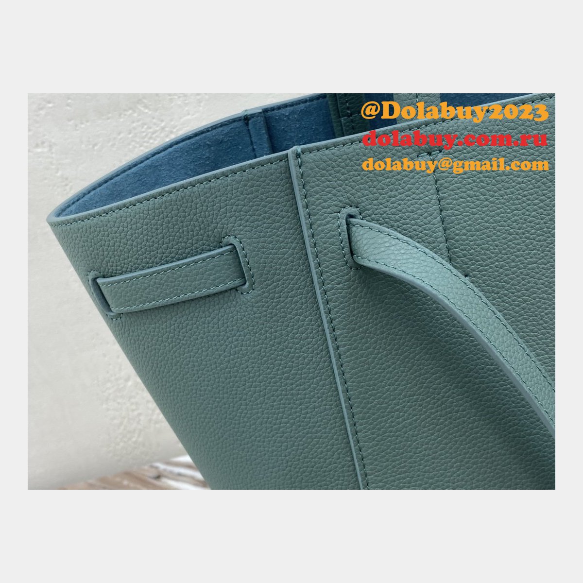 Replica Celine Light Green Small Cabas Phantom Bag