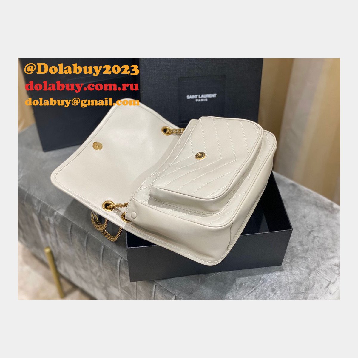 Top YSL Saint Laurent 28CM leather bags