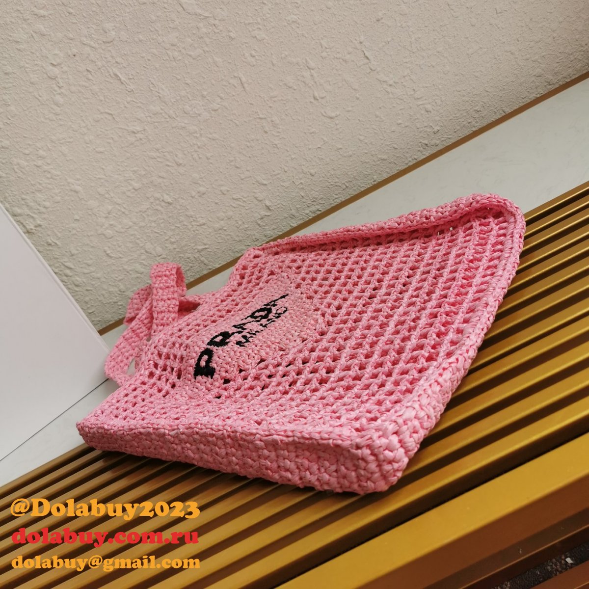 Top Quality PRADA Raffia tote bag Replica