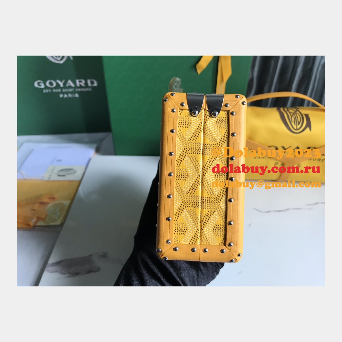 Best Quality 020177 Minaudière Goyardine Replica Goyard bags