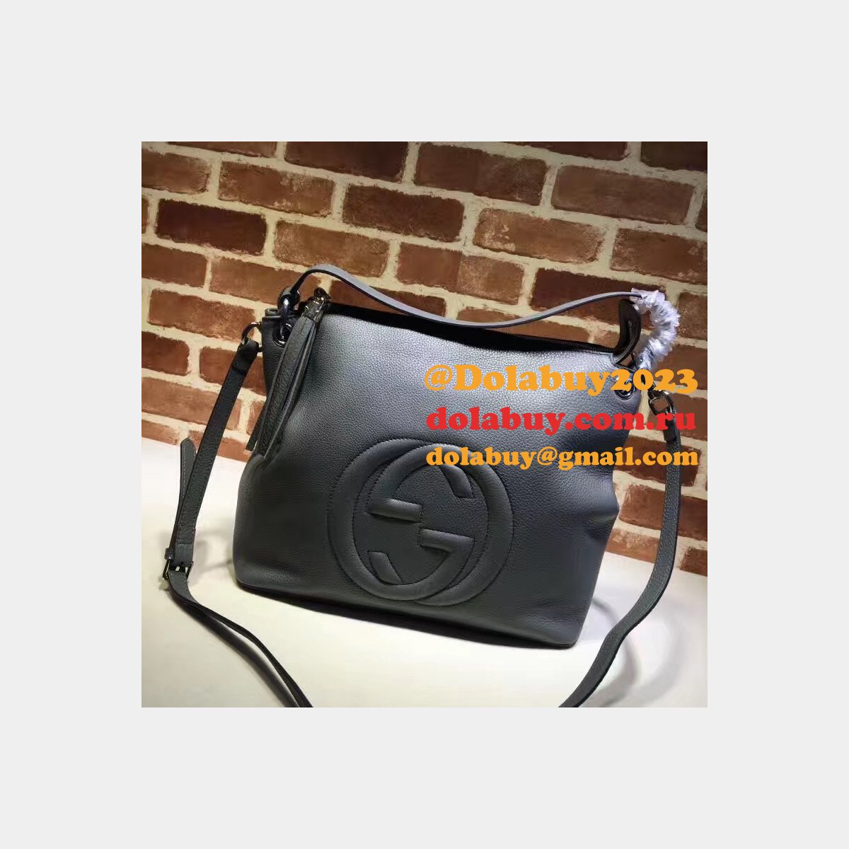 replica G*u*i luxury shoulder soho leather hobo 408825 bag