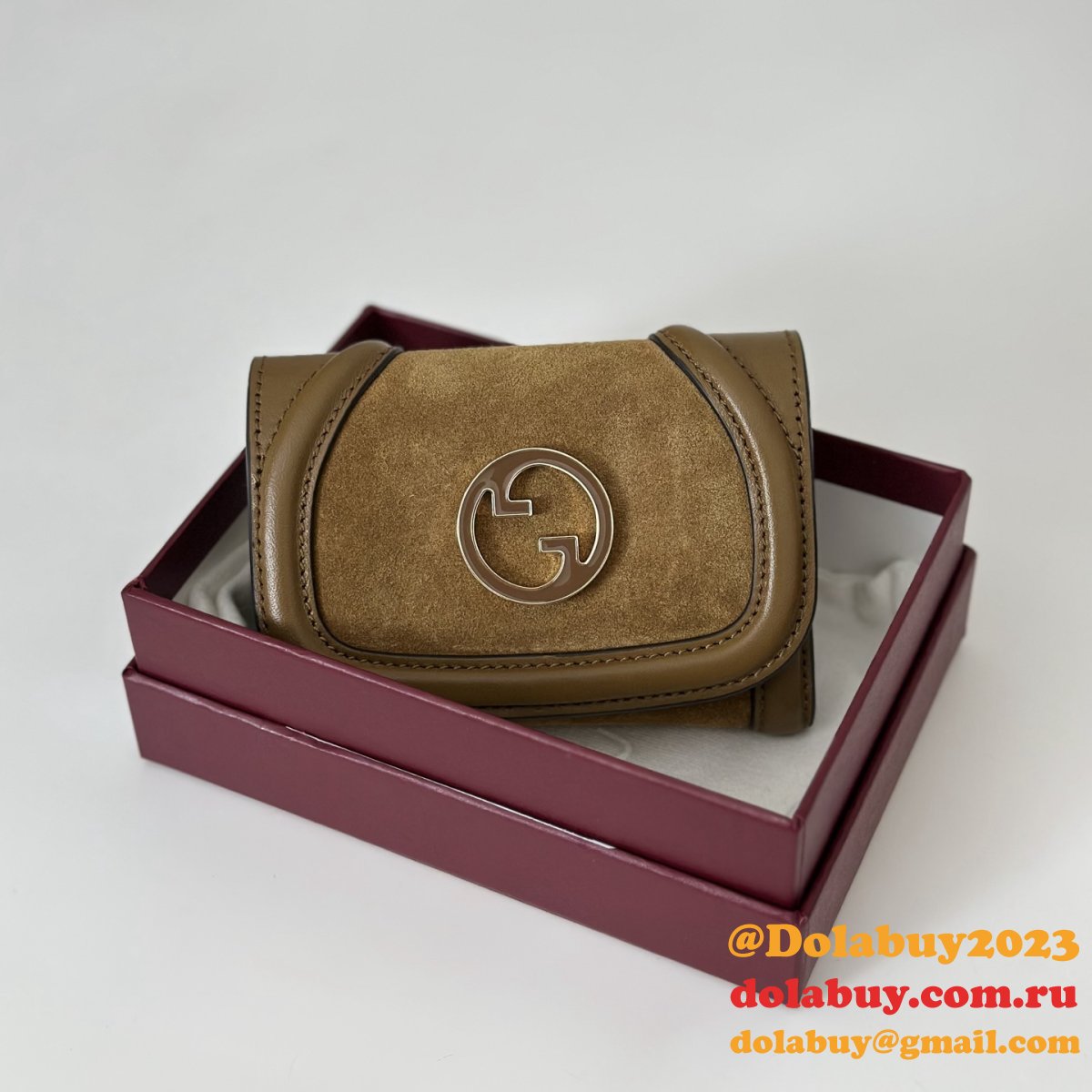 G*u*i wholesale 818795 blondie card case leather wallets