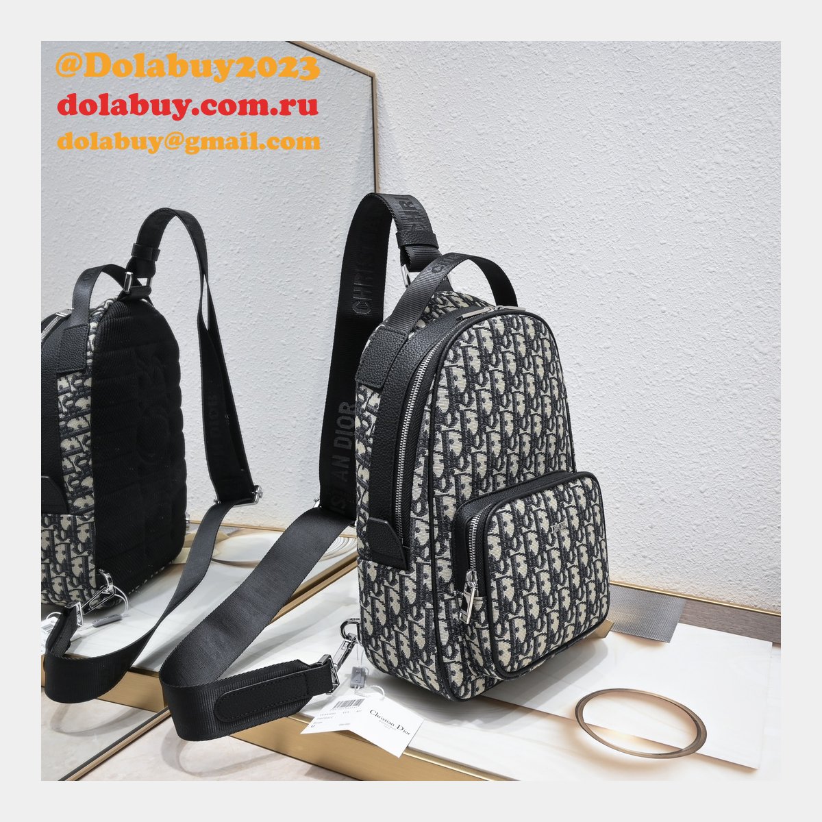 Designer CHRISTIAN DIOR SLING Rider men bag