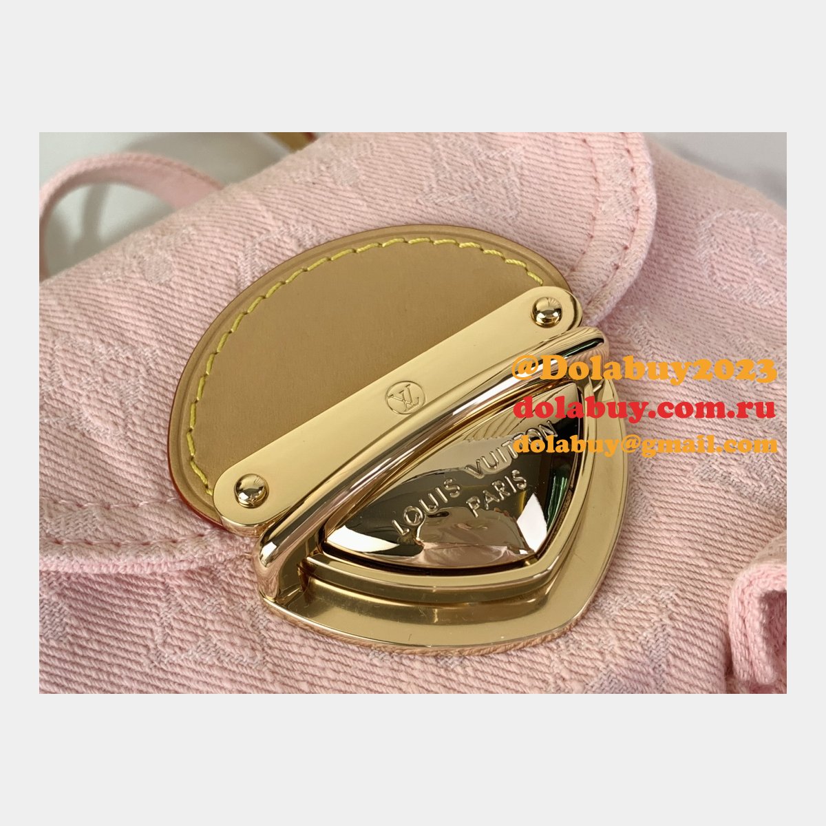 Venice Backpack Louis Vuitton Copy M13031 Luxury Monogram Denim Pink