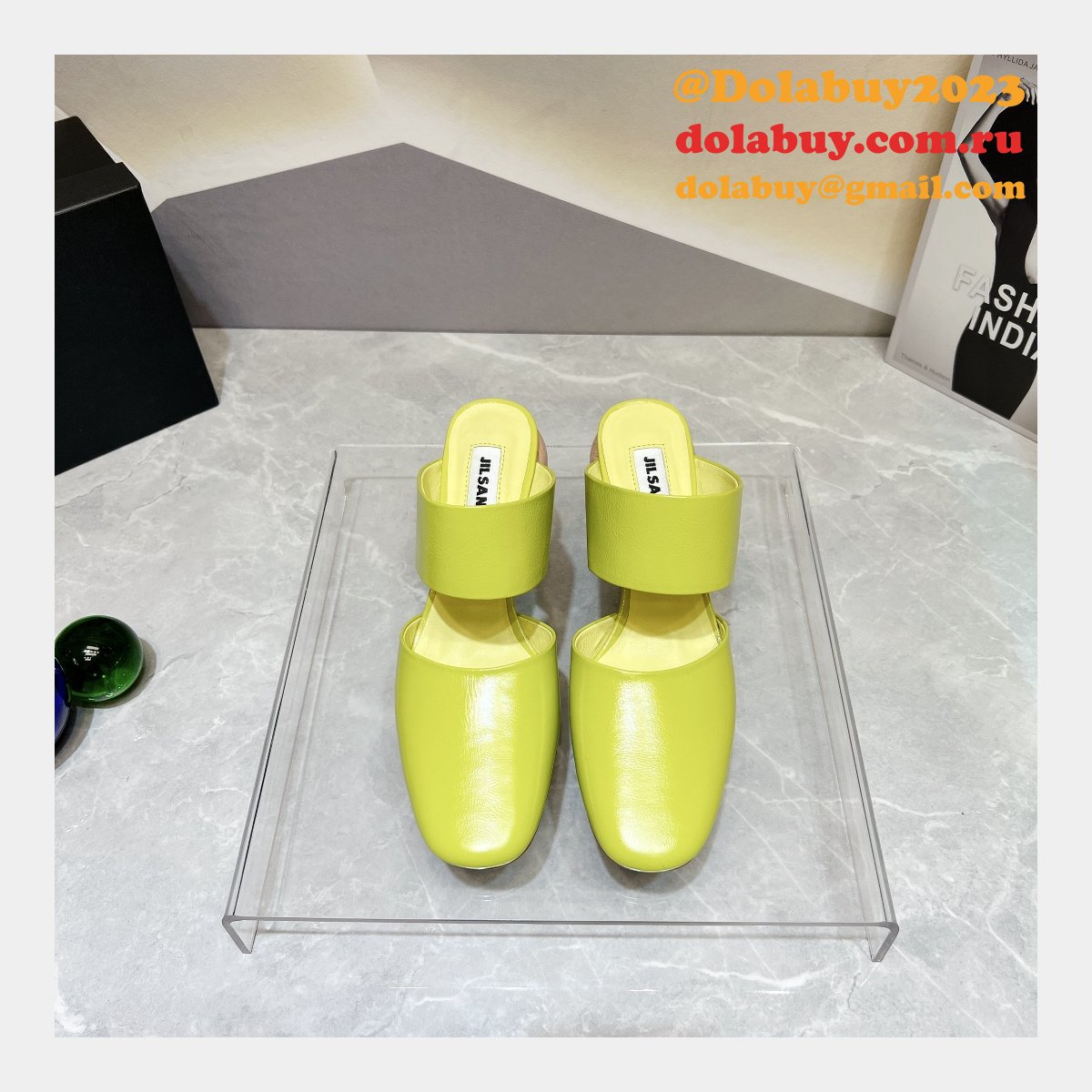 Jil Sander Wholesale Stretch Crinkle Vintage Replica Shoes