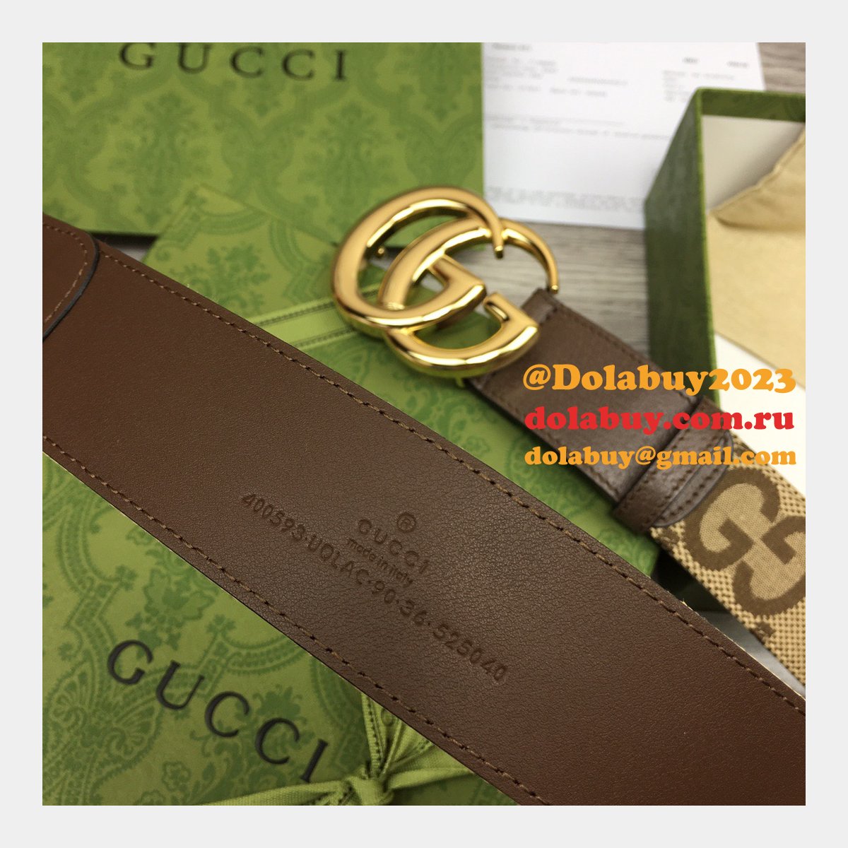 shop 1:1 image mirror G*u*i 3.8cm belts replica bags