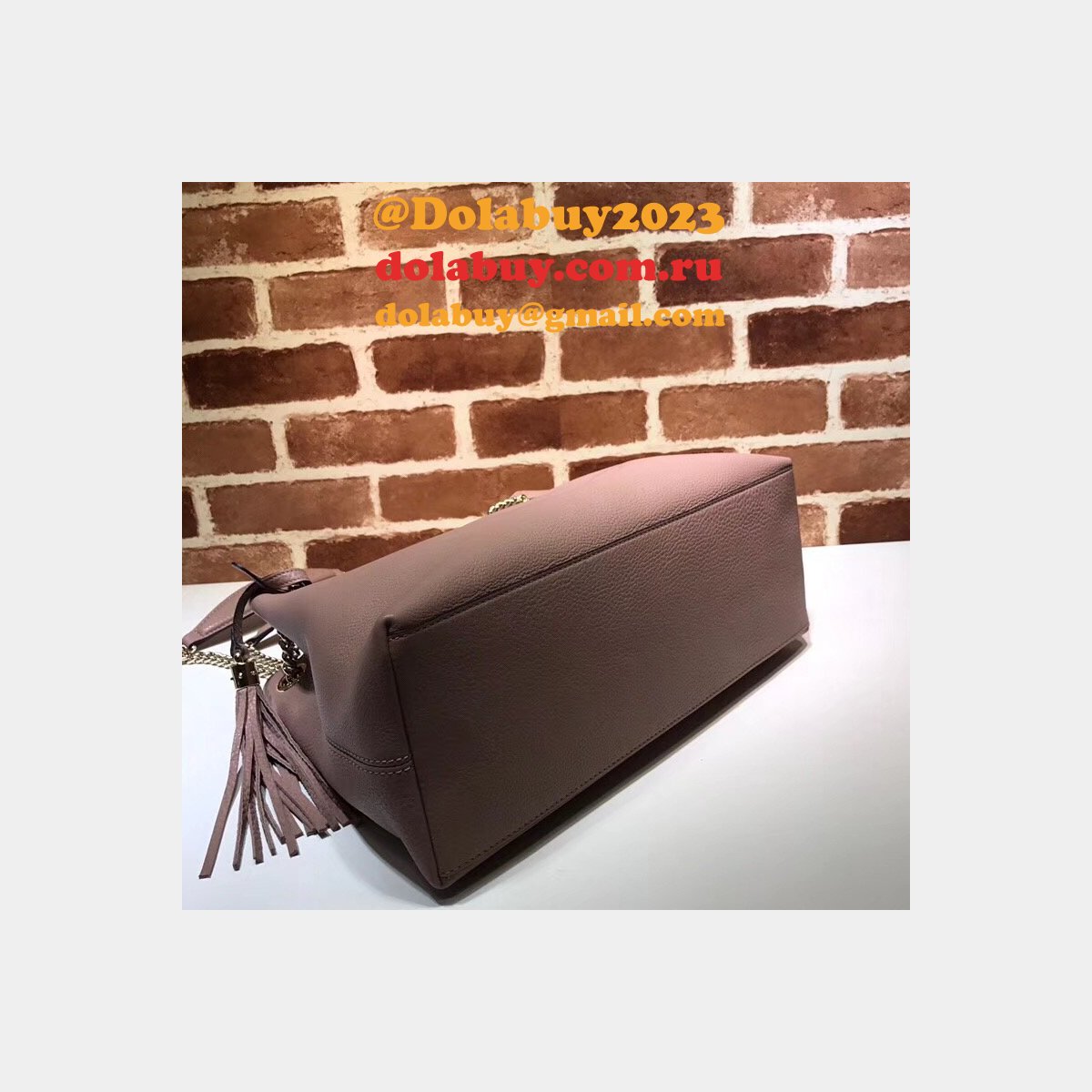 7 star G*u*i replica soho leather shoulder 308982 bag