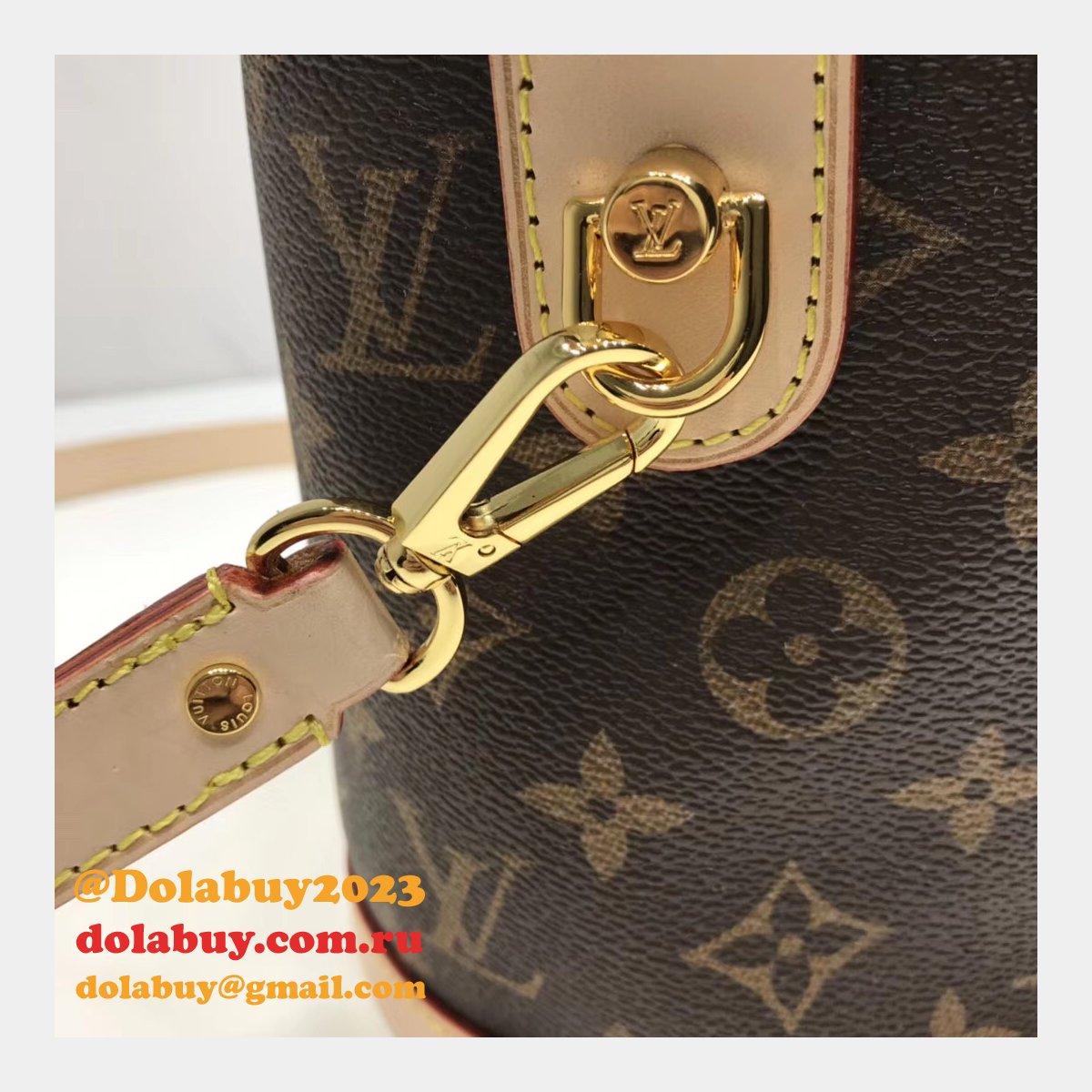 Knockoff M43587 Louis Vuitton Duffle Bag Monogram Canvas Bag