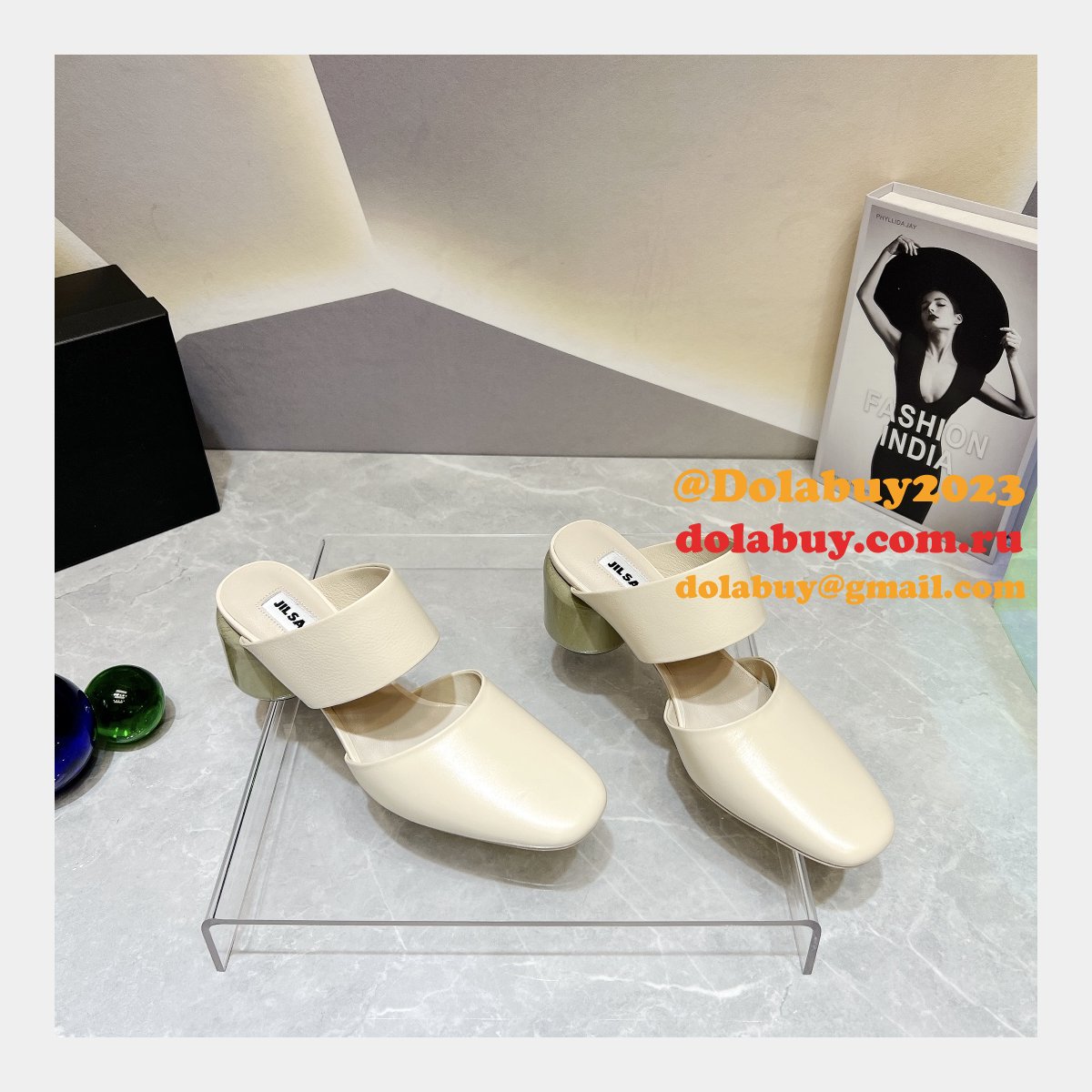 Jil Sander Wholesale Stretch Crinkle Vintage Replica Shoes