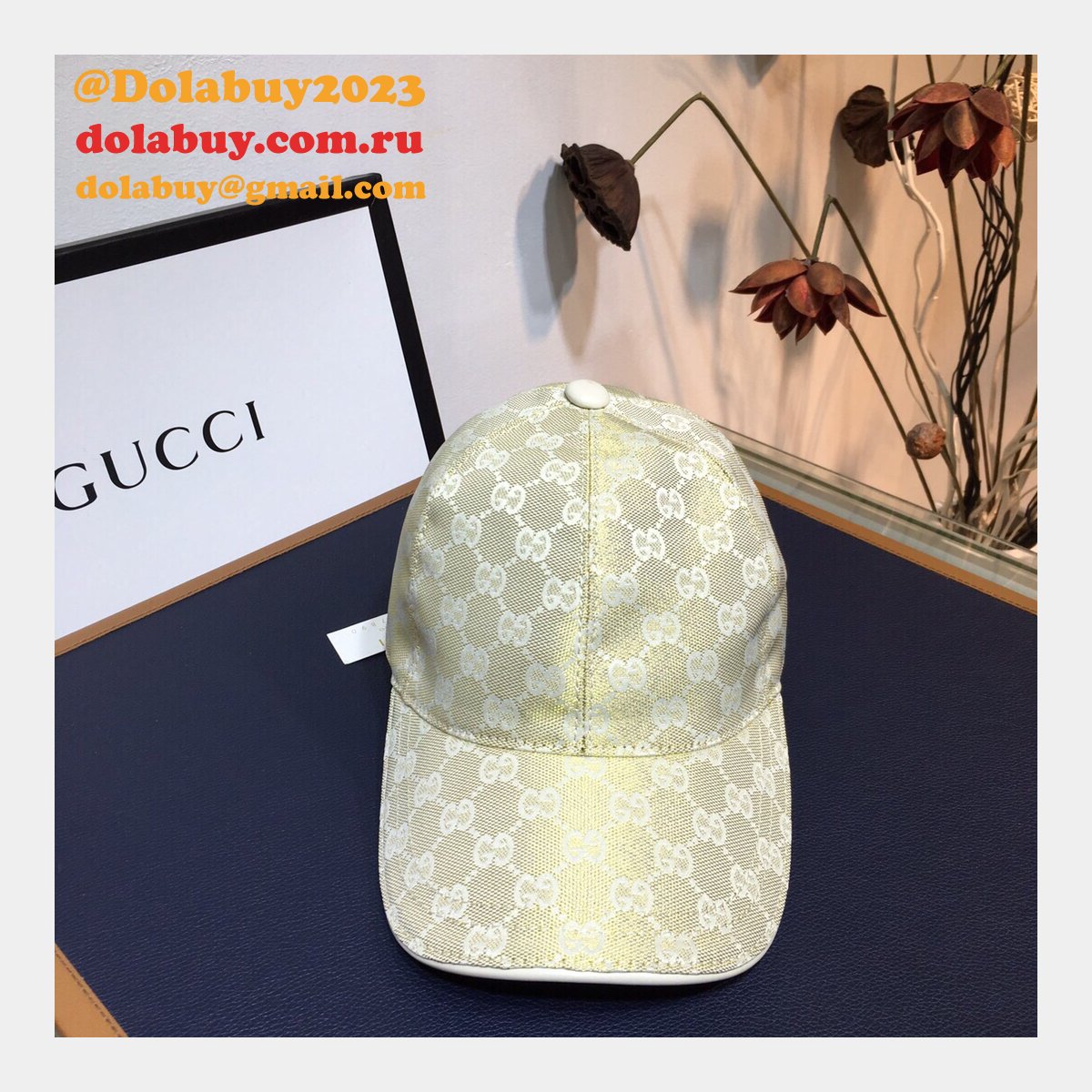 replica G*u*i cowhide leather adjustment strap hats