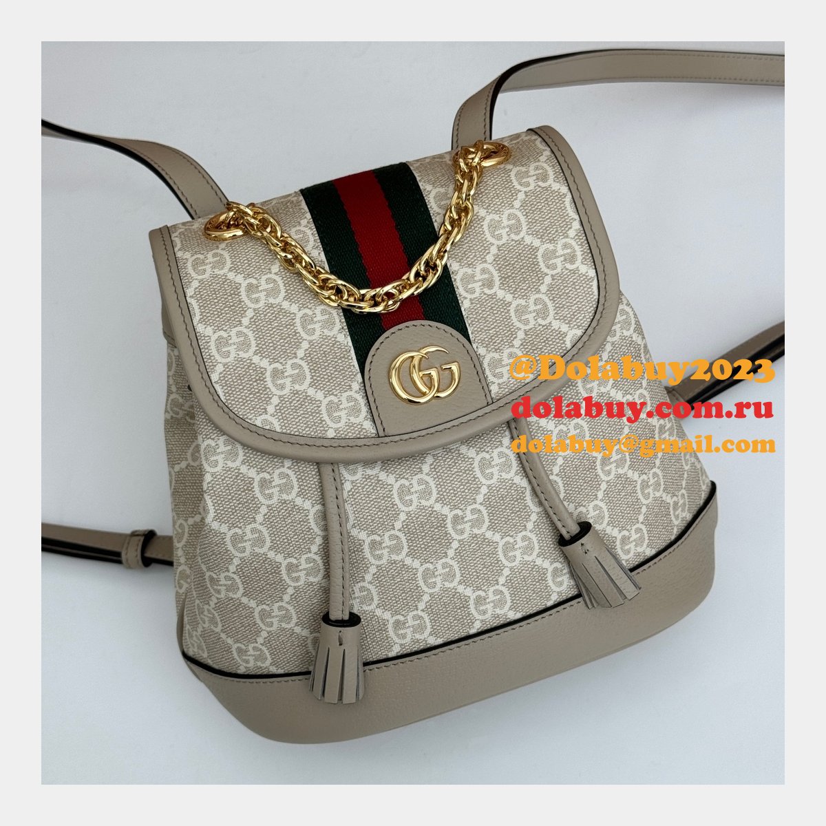 ophidia G*u*i backpack ebony supreme #795221 replica handbag