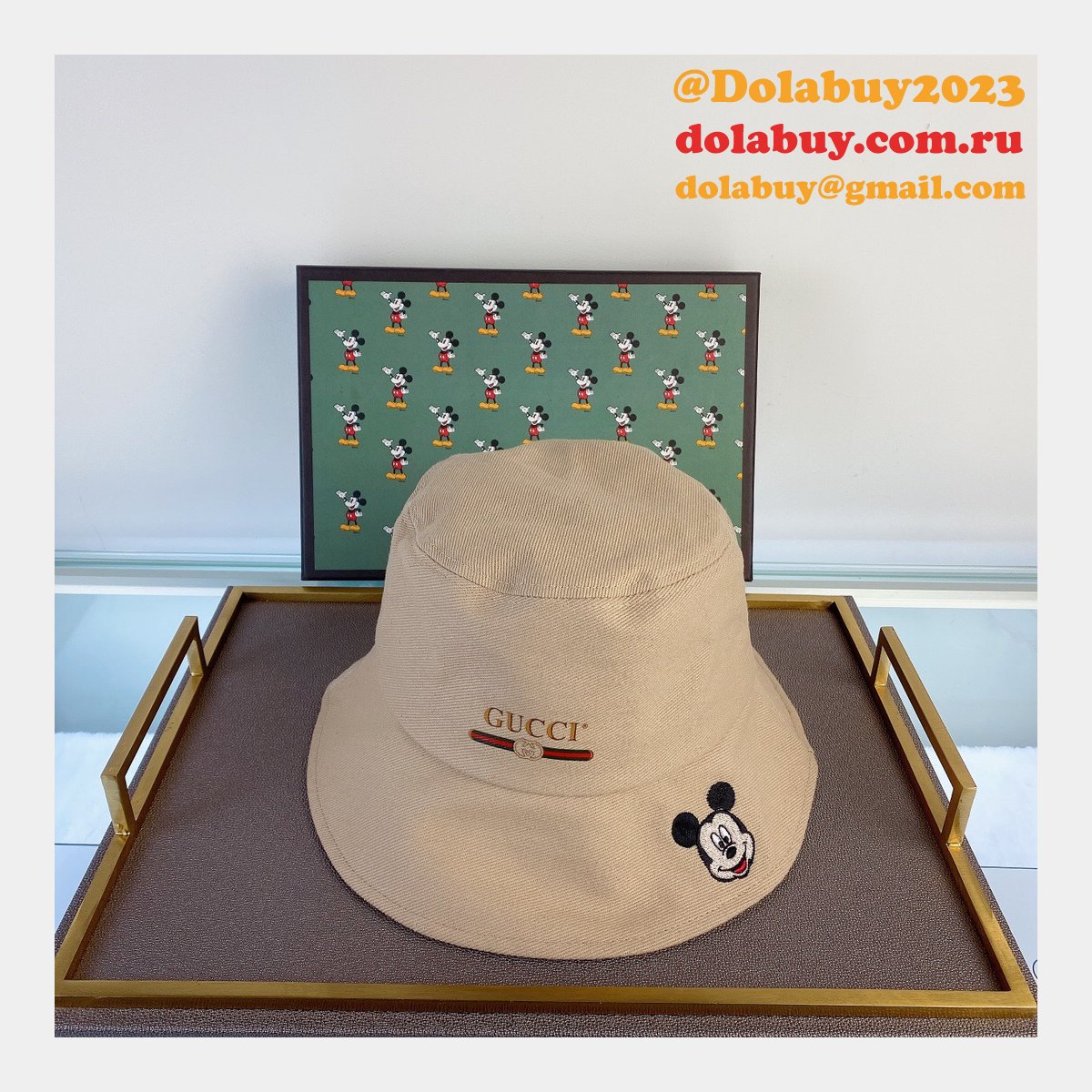 cheap G*u*i mickey fisherman hat