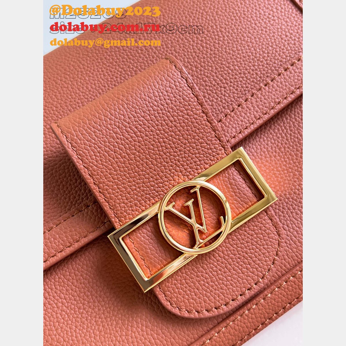 Louis Vuitton Luxury Replica Dauphine Soft M25048 Orange Bag