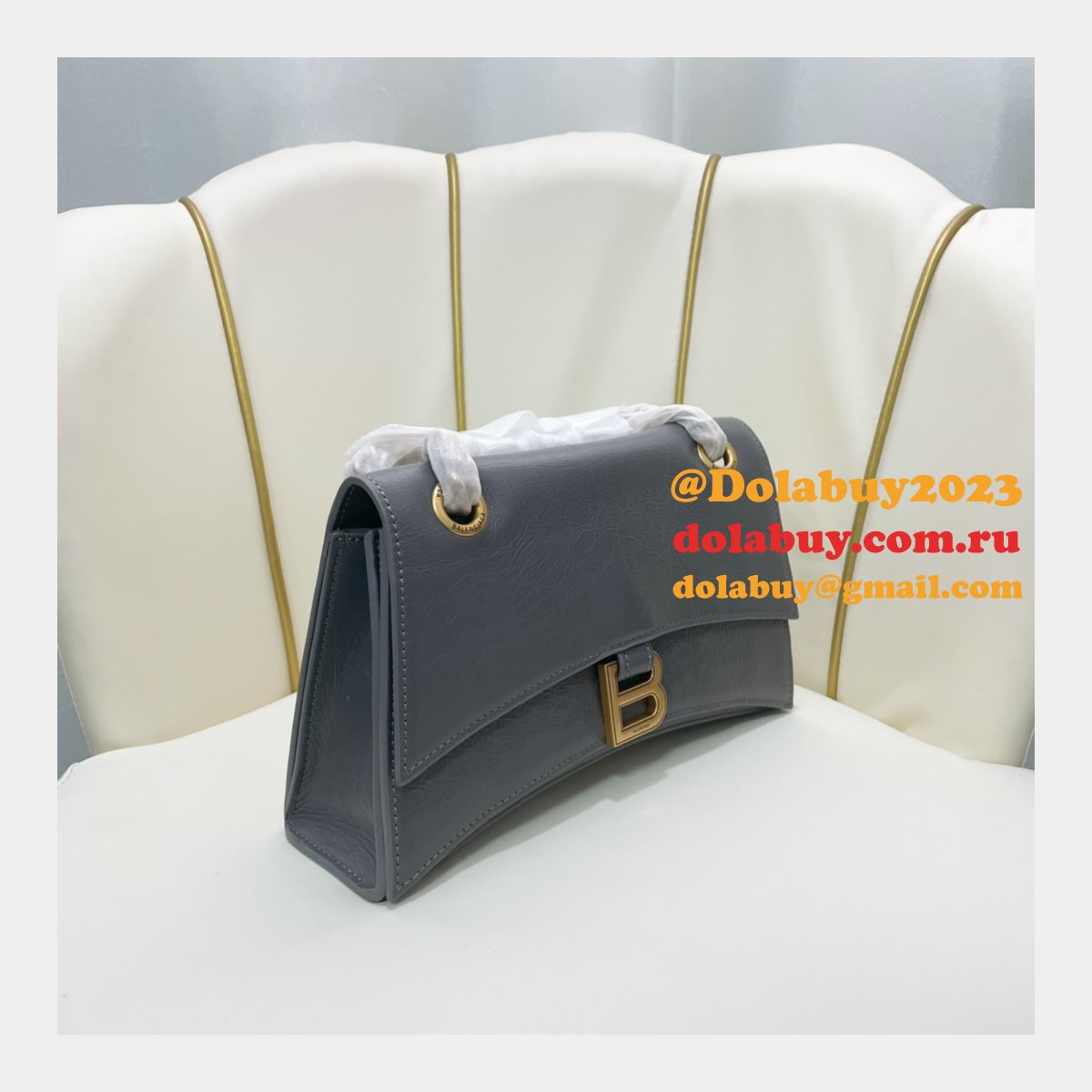 Top Quality BEST BALENCIAGA Crush Chain Small Bag 25CM