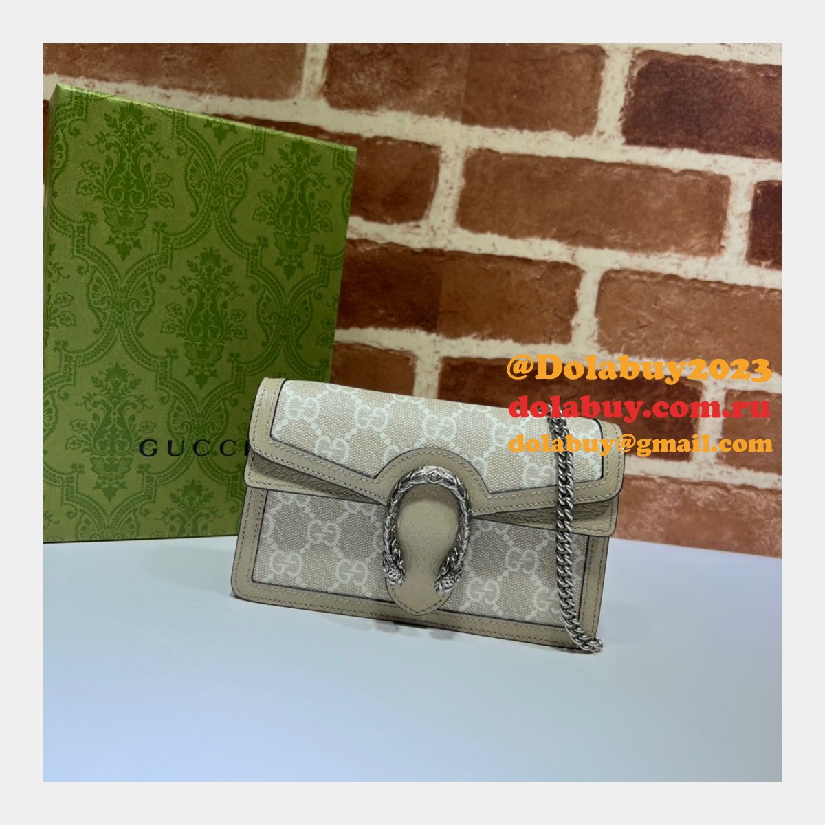 Gucci Replica Ladies 476432 Dionysus Leather Super Perfect Bag