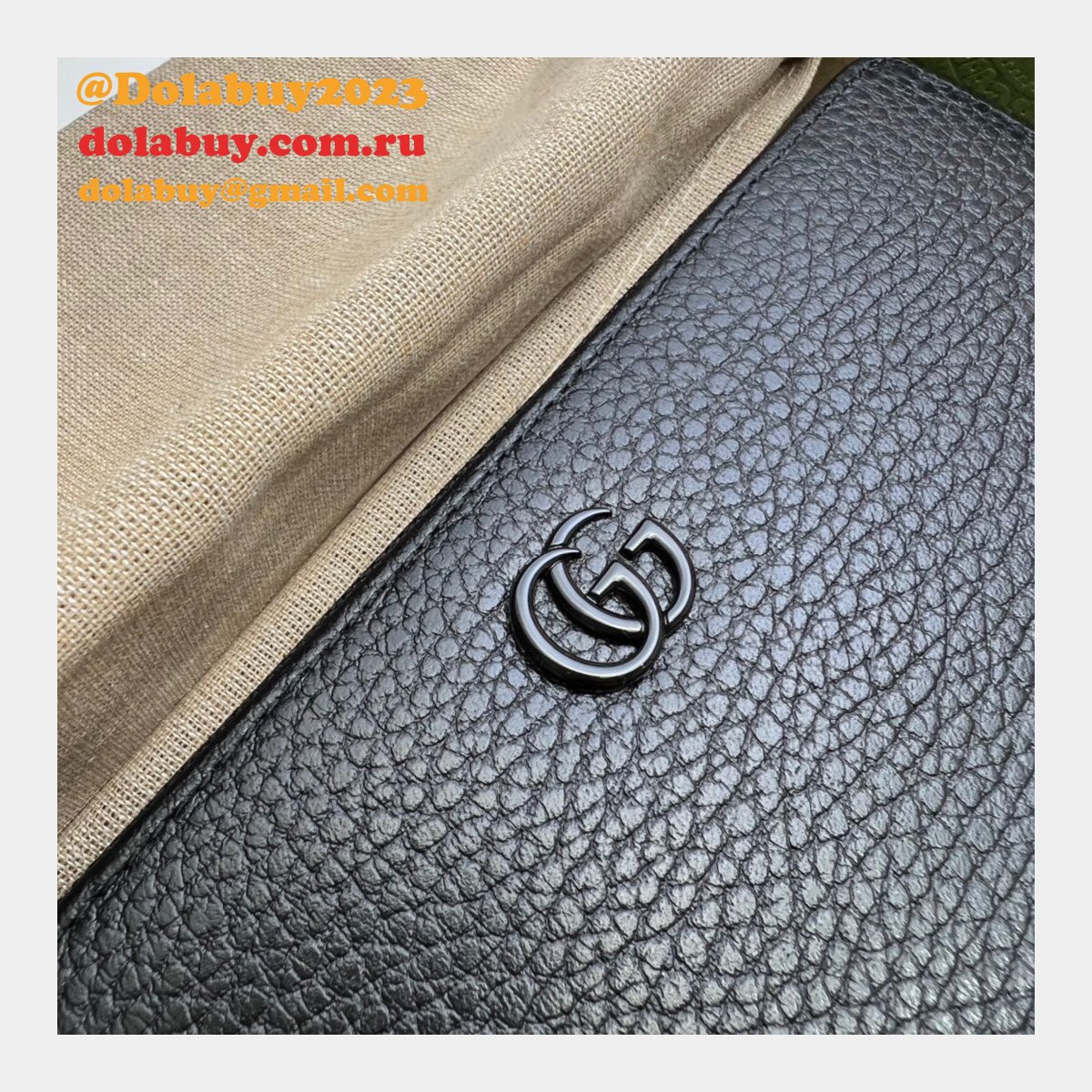 G*u*i best replica 456117 gg marmont zip around wallet