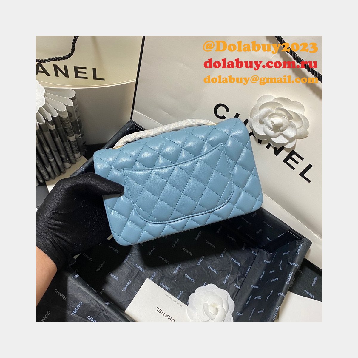 Wholesale CC Lambskin Flap Perfect 20CM Bag 1116