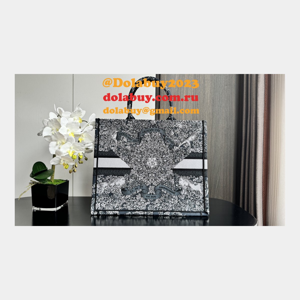 Buy Cheap Replica Bags Christian Dior CD Book Tote Online