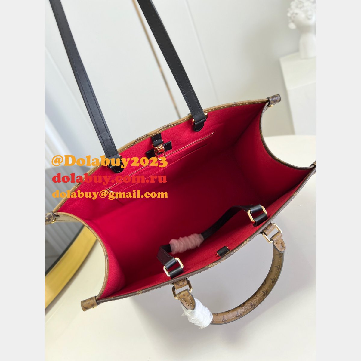 Louis Vuitton Cheap ON THE GO Monogram Bag MM 35CM