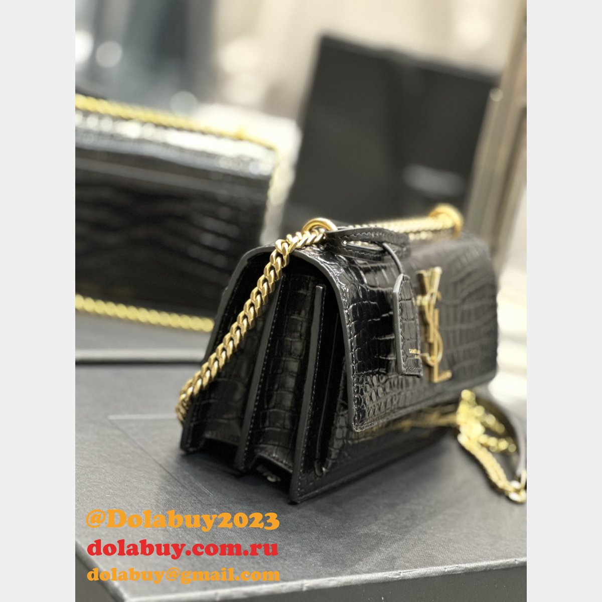 Replica YSL 1:1 Mirror 19cm Yves Saint Laurent Sunset 441972 Bag