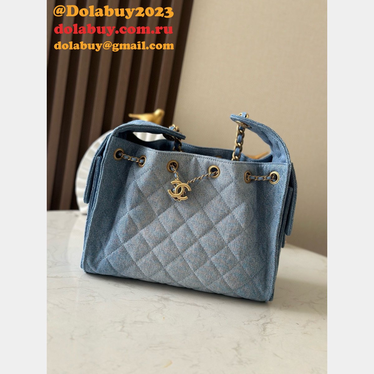 7 Star Best Replica Bags AS5293 Hobo Denim Bag
