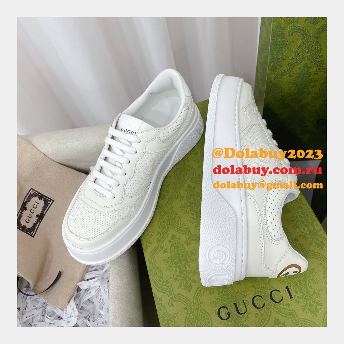 buy cheap designer replica gg couple platform G*u*i shoes