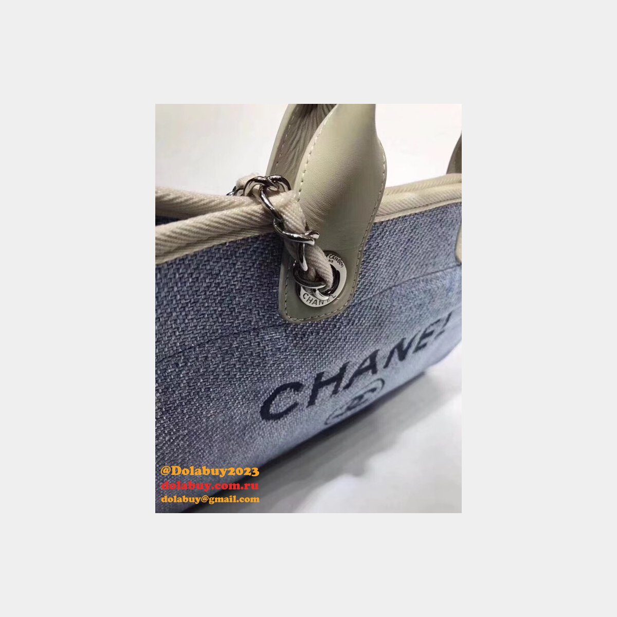 Luxury CC deauville Terrycloth Beach dupe mesh Tote Bag