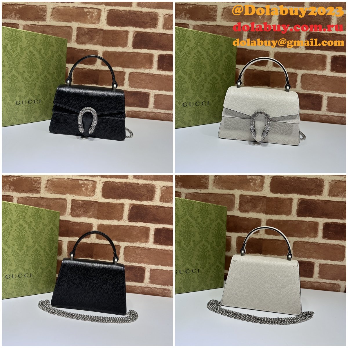 Gucci Wholesale Dionysus Supreme Top Handle Designer 752029 Bag