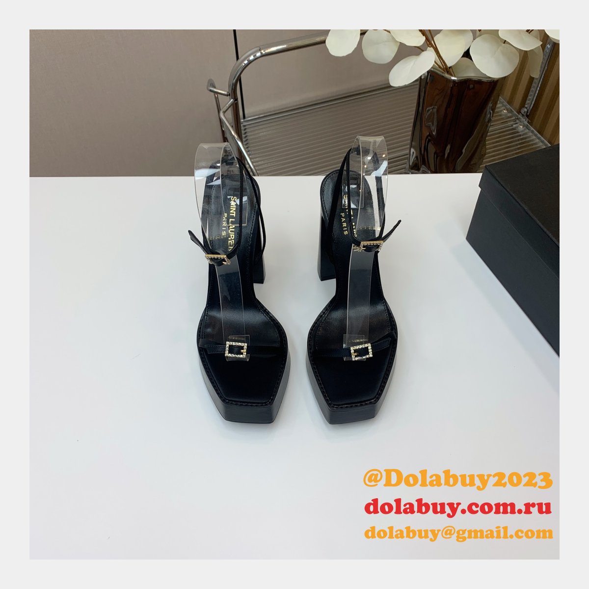 Designer SAINT LAURENT KNOCKOFF HIGH hello sandal