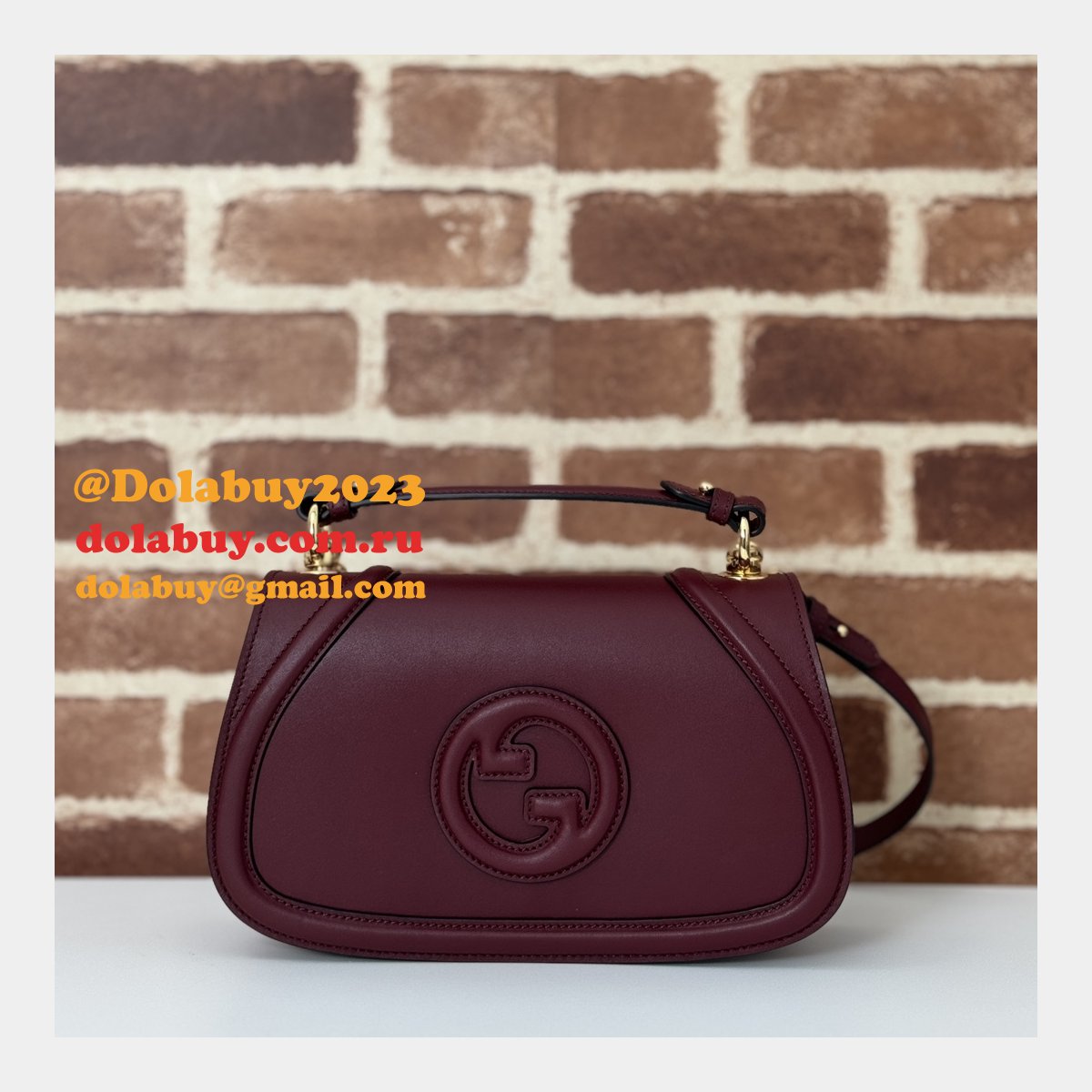 G*u*i inspired blondie small top handle 815714 luxury bag