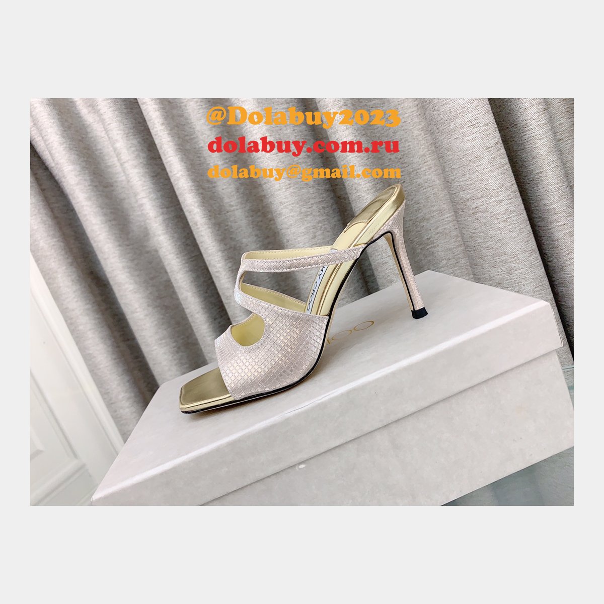 Heel: 8.5 cm Anise 75 Designer Sandals Jimmy Choo Shoes