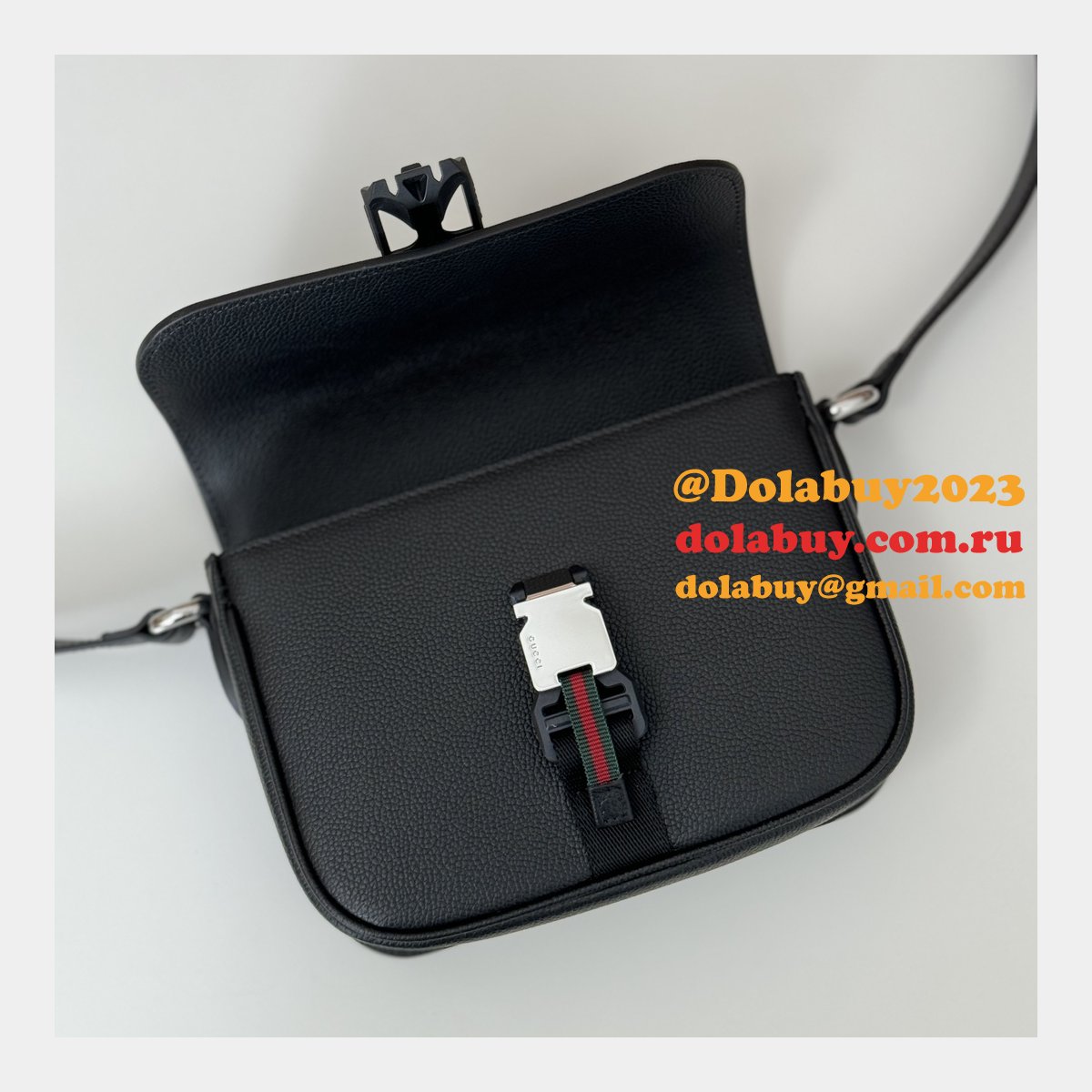 perfect luxury G*u*i super 800313 shoulder knockoff black bag