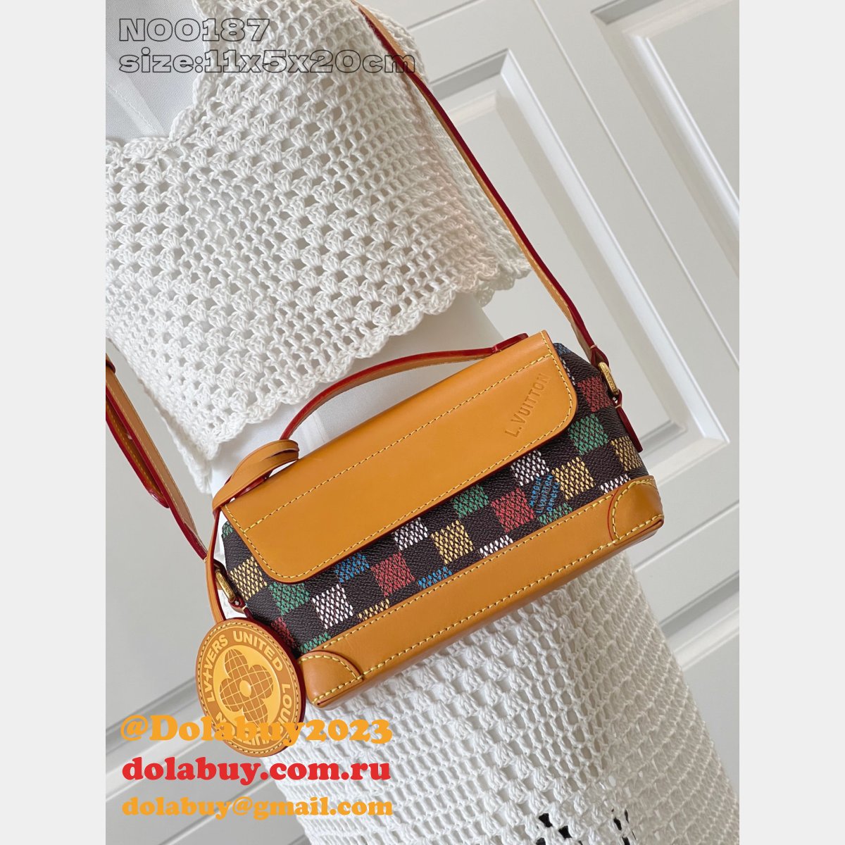 Louis Vuitton N00187 Steamer East West Wearable Wallet Damier Bag